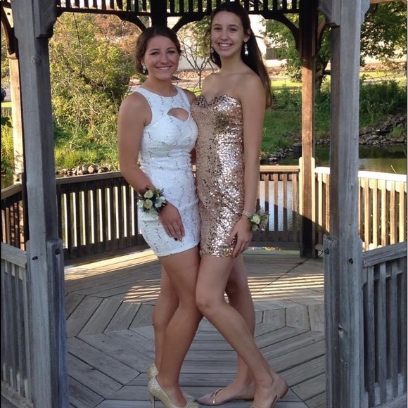 Dancing Queen Gold Sequin Dress - Picture 9 of 10